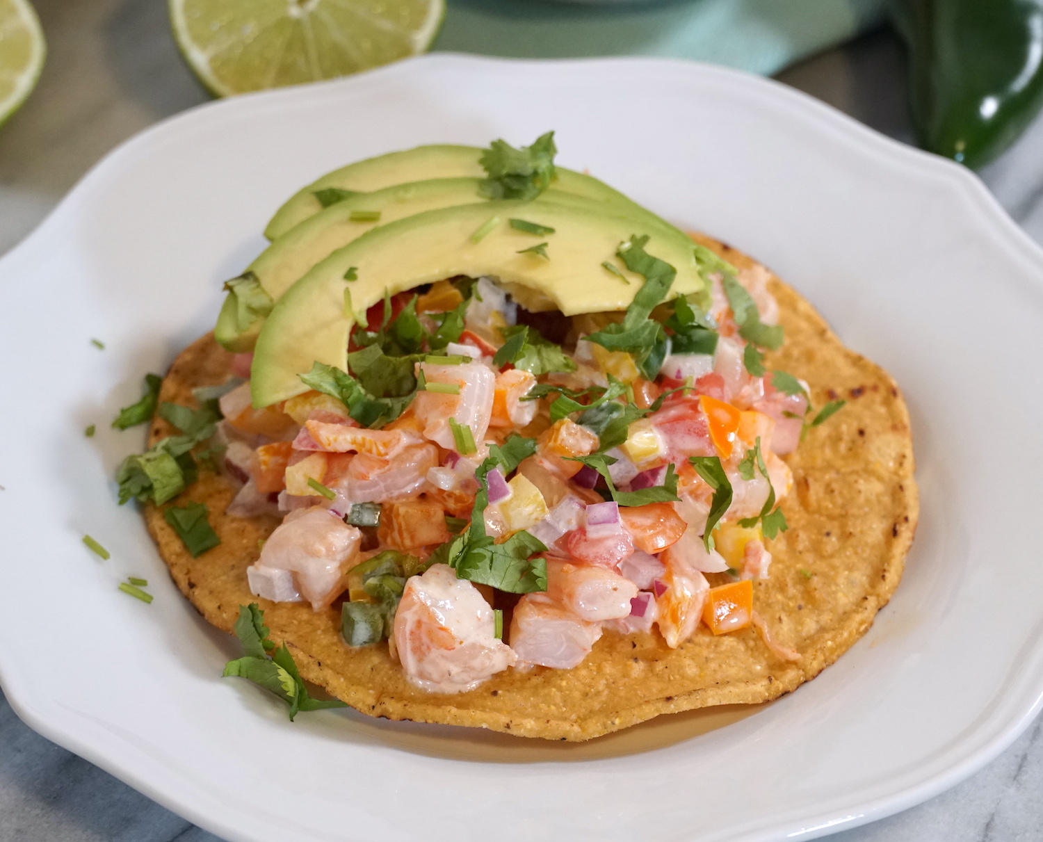 Tostada de Ceviche