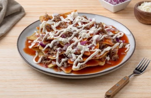 Chilaquiles con Carne