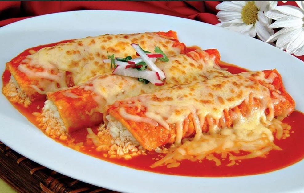Enchiladas con Queso